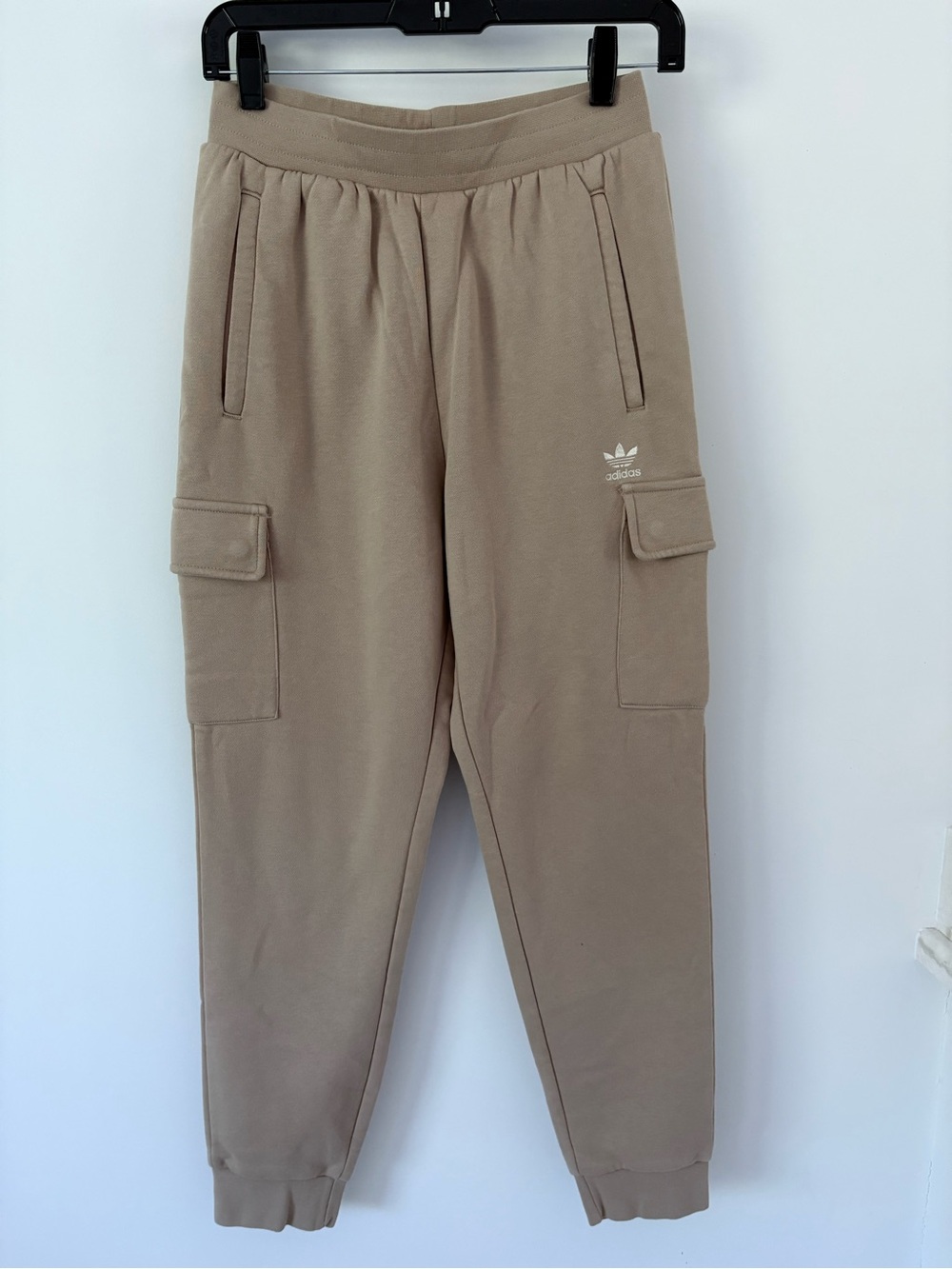 Boys Large Addidas Tan Cargo Joggers